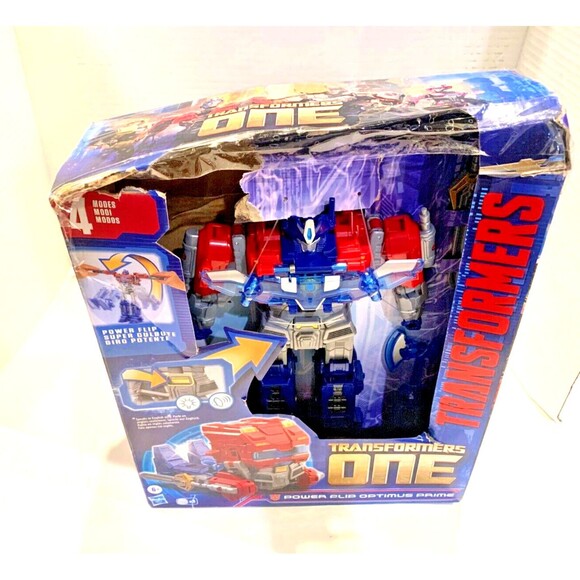 Transformers One Power Flip- Optimus Prime- Action Figure- 10” Electronic Robot - Picture 6 of 9
